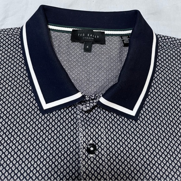 Ted Baker Other - Ted Baker Black and White Patterned Polo Shirt